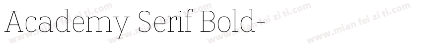 Academy Serif Bold字体转换